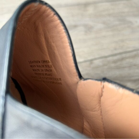 Pedro Miralles Navy Smooth Leather Open Toe Heeled Bootie Made in Spain - Picture 12 of 14